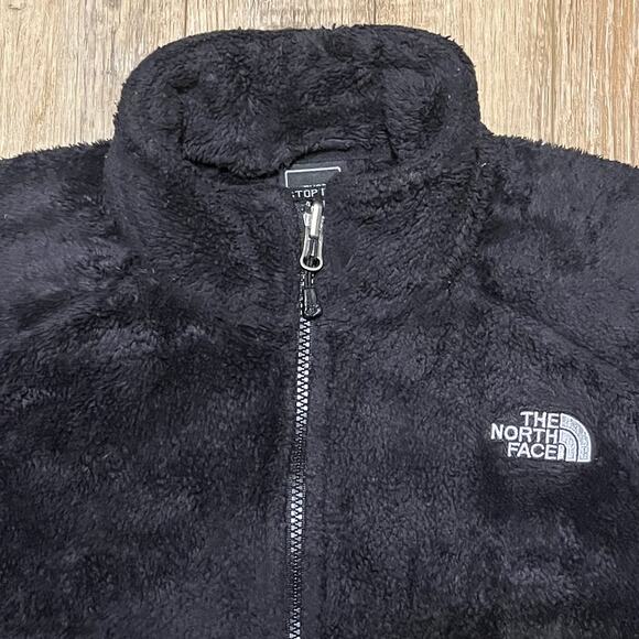 The North Face Osito Fleece Jacket Black Women’s Medium Soft Plush Full Zip Cozy - Picture 4 of 9